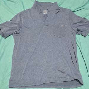 Huk Heather Blue Polo Shirt